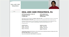 Desktop Screenshot of heal-and-care-peds.com