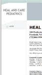 Mobile Screenshot of heal-and-care-peds.com