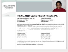 Tablet Screenshot of heal-and-care-peds.com
